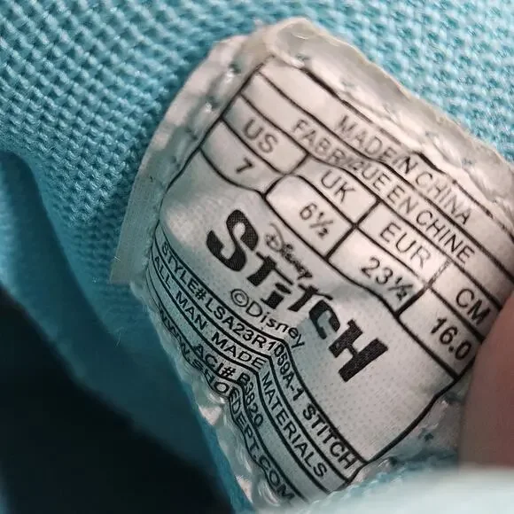 GIRLS' DISNEY TODDLER LITTLE KID STITCH LIGHTED LIGHT-UP SHOES Size 7 - Picture 7 of 7